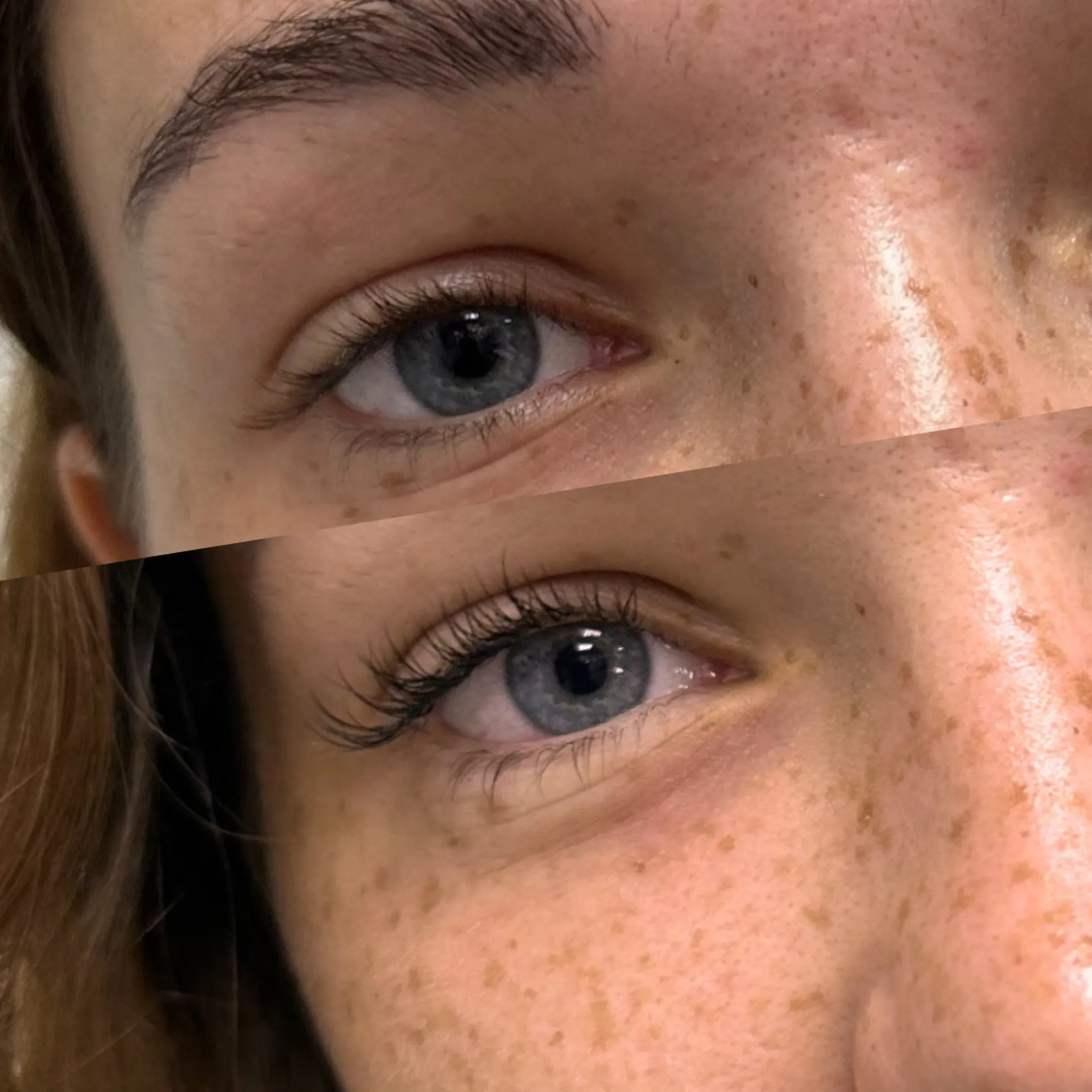 Avant Après extension de cils
