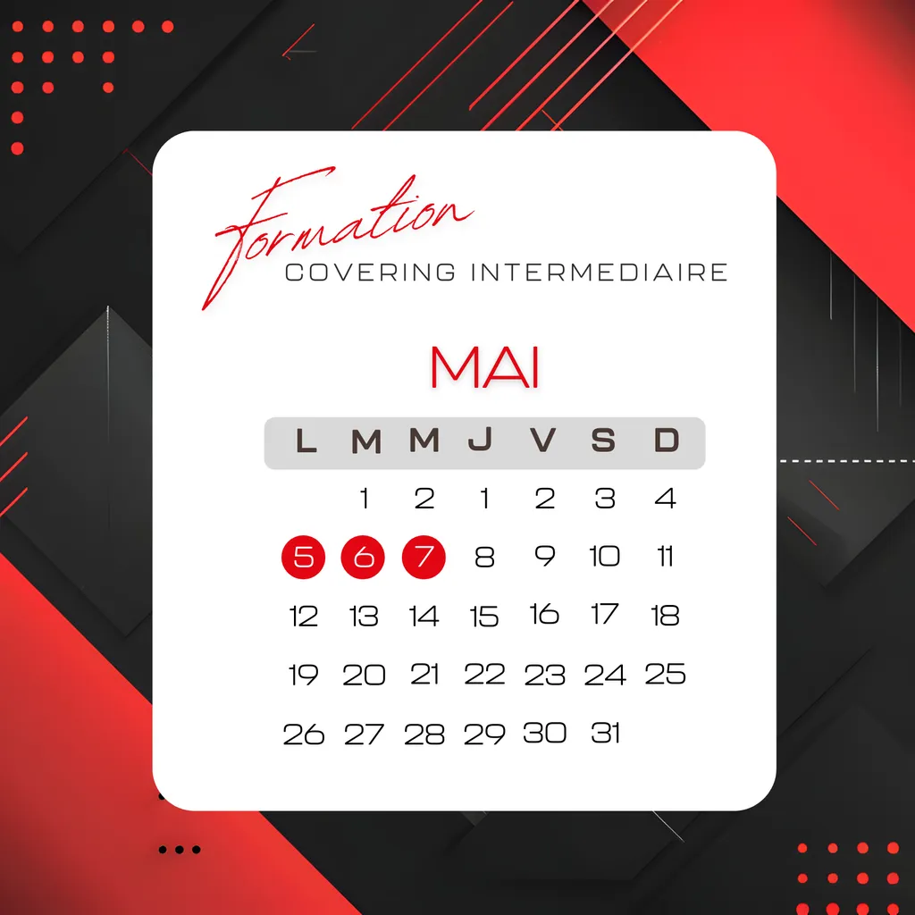 Formation total covering niveau intermédiaire du 5 au 7 Mai 2025