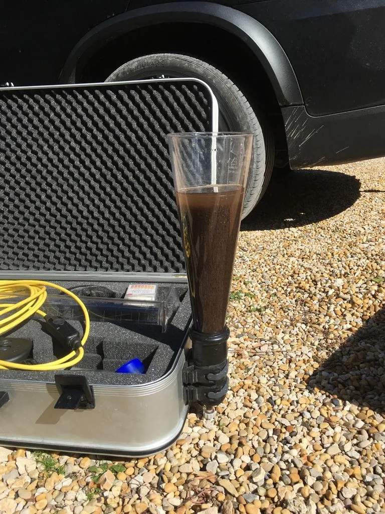 Entretien d'une micro-station Graf Easy One 7eh Aix: eaux traitées avant décantation