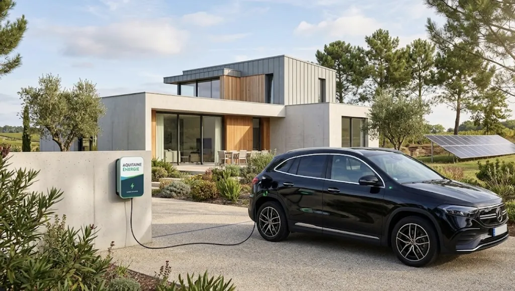À Carigan de bordeaux 33360 en Gironde, étude d'autoconsommation pour le couplage de vos panneaux solaires avec votre future borne de recharge électrique.