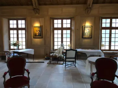 Dallage pierre ancienne pour intérieur et extérieur, Périgord, Dordogne,