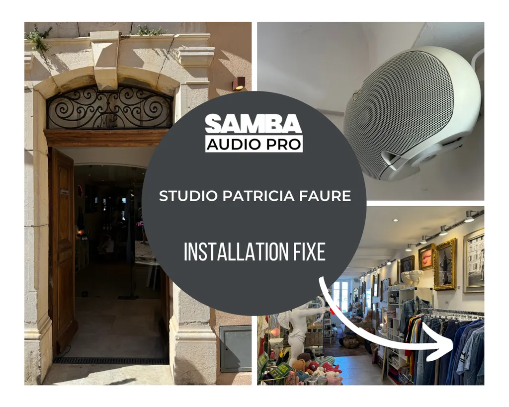 Installation Sonorisation studio Patricia Faure Saint-Tropez 83 VAR