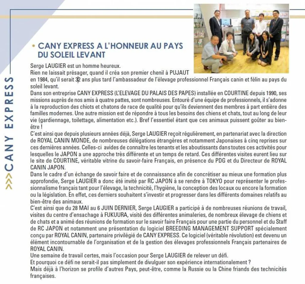 ARTICLE PRESSE VOYAGE AU JAPON