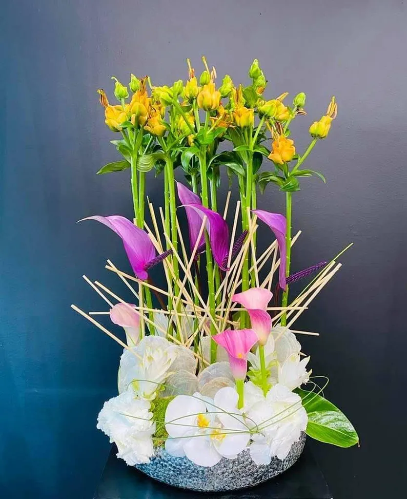 Composition florale Piquée