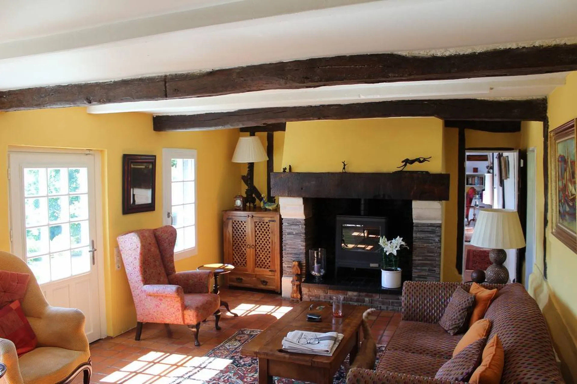 En vente propriété en colombages sur un terrain arboré de plus de 1 hectare proche Honfleur 14600