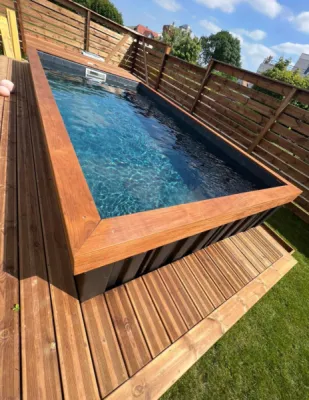 Pose de piscine container pour une maison à Souffelweyersheim dans le Bas-Rhin CLK