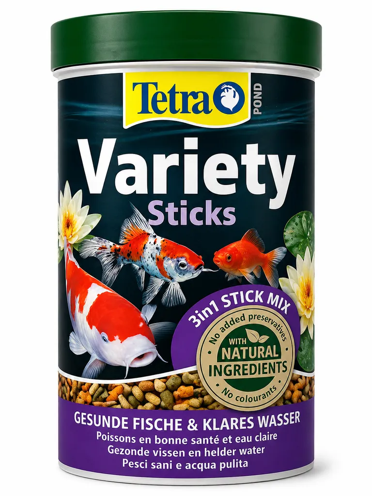 Tetra Pond Variety Sticks – bâtonnets variés pour poissons de bassin alimentation complète et équilibrée