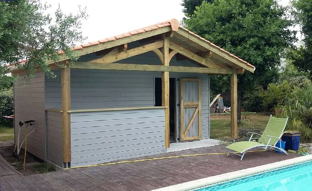 Construction d'un abri bois sur la commune de Biscarrosse
