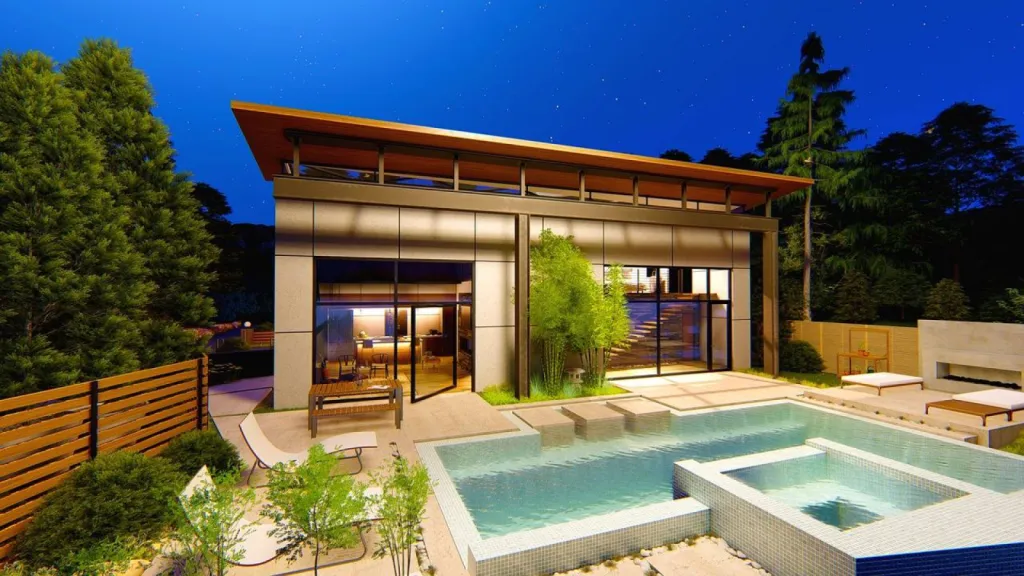 Construction et installation de Pool-House en bois sur la région de La Teste de Buch 33