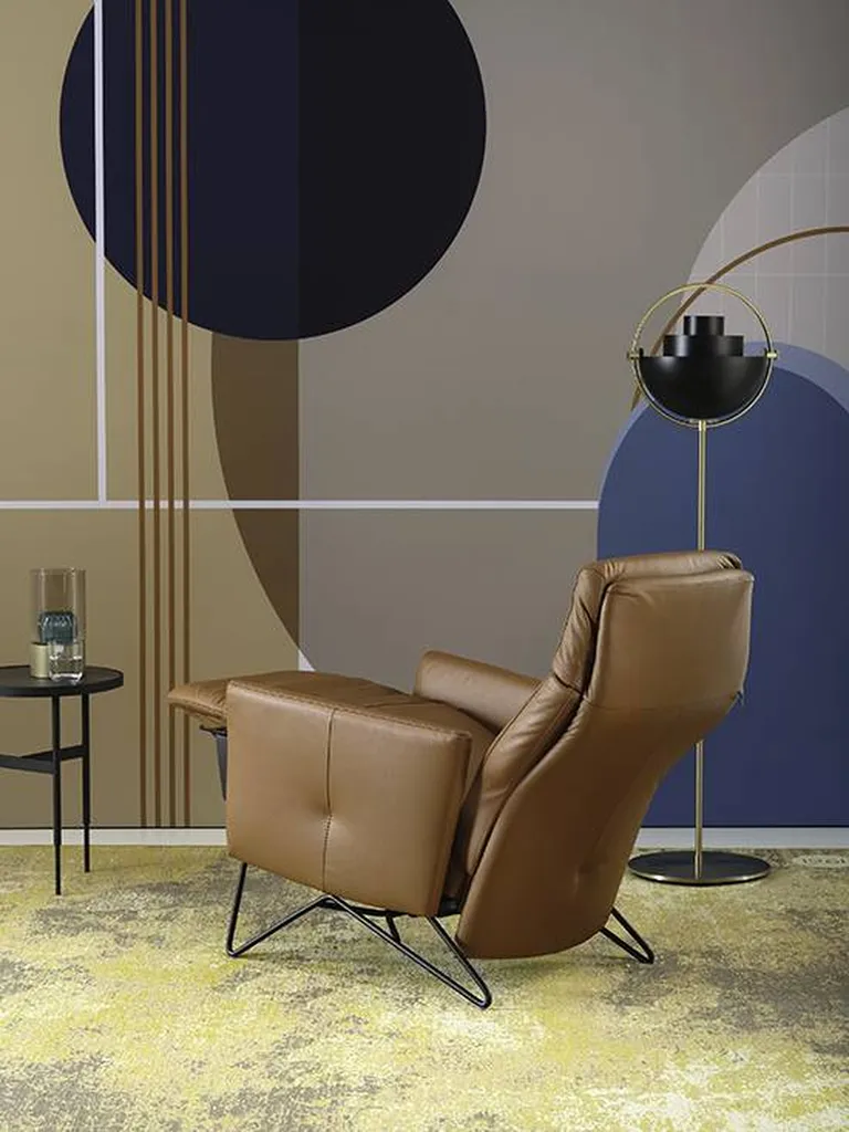 Vente d'un fauteuil fixe ou relax en tissu ou en cuir ALVA