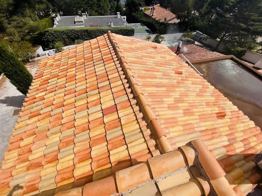 nettoyage des tuiles mecaniques sur carry le rouet