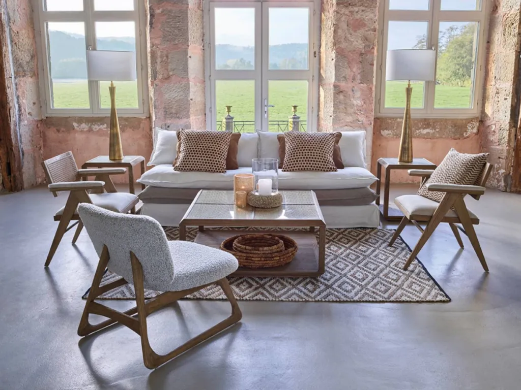 Décoration et agencement de salon, séjour à Aix en Provence Blanc d'Ivoire chez Inspirations d'Intérieurs 