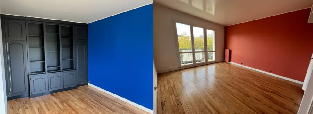 RENOVATION D'UN APPARTEMENT COMPLET AU HAVRE PAR VISUEL PEINTURE