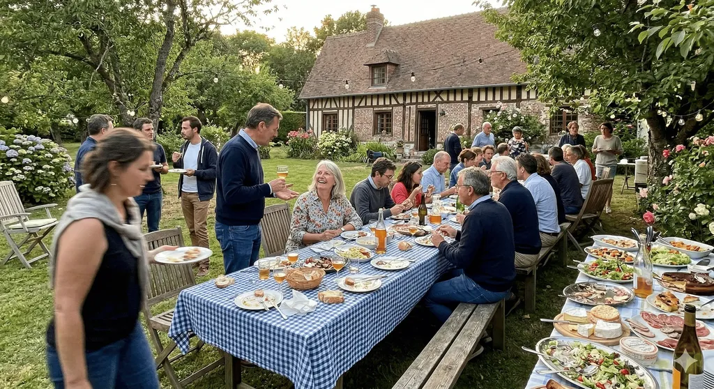 Traiteur pour départ à la retraite et garden party  l'ambiance d'un restaurant bistronomique dans votre jardin proche Le Neubourg