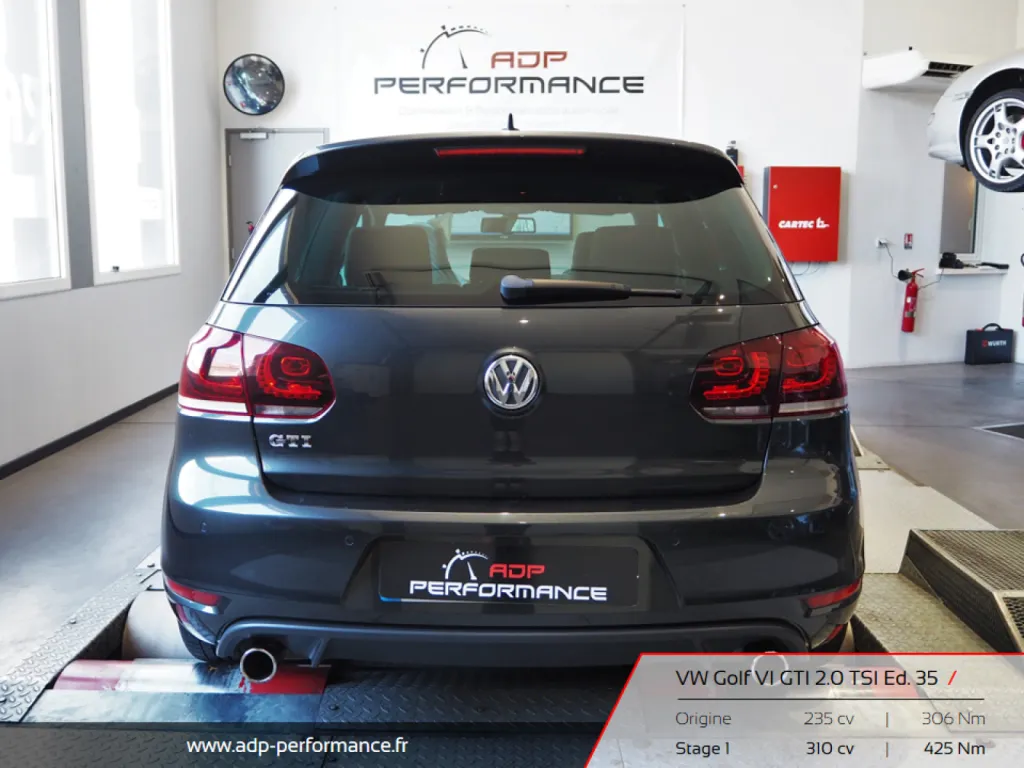 Reprogrammation moteur Nimes - Volkswagen Golf VI GTI 2.0 TSI Edition 35 235 cv - ADP Performance