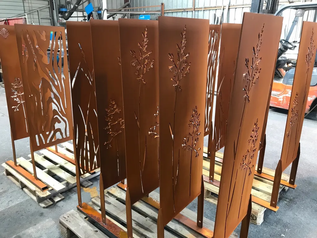 Décoration de jardin en acier Korten dans l’Isère 38