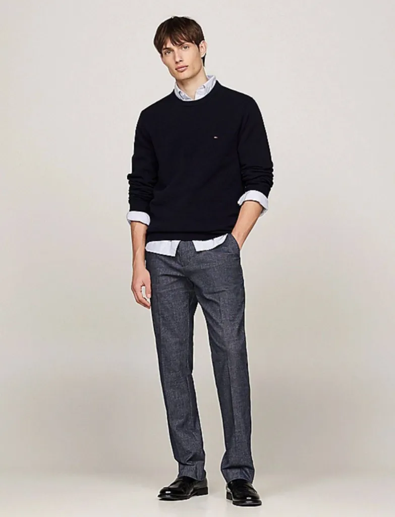 pantalon chino Denton Tommy Hilfiger bleu marine desert sky disponible chez Urban Chic à Dieppe