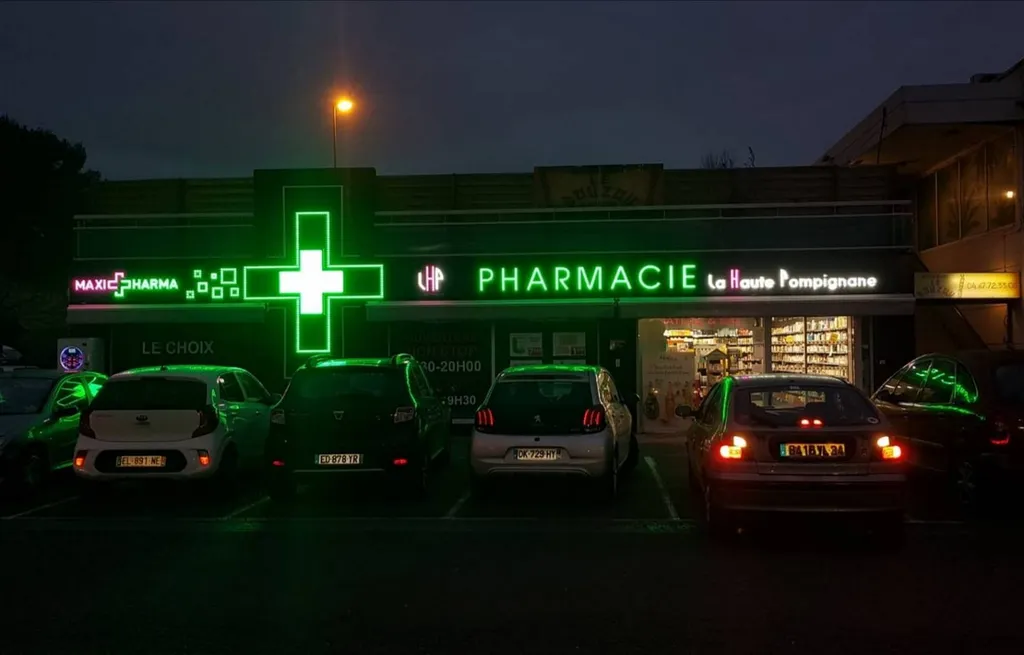 enseigne lettres lumineuses montpellier