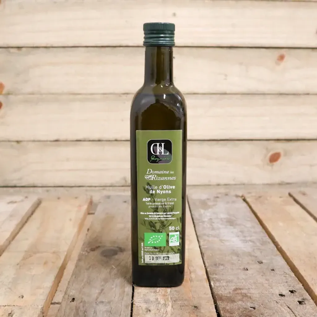 Huile d'olive extra vierge AOP Nyons - Bouteille 50cL / 75cL