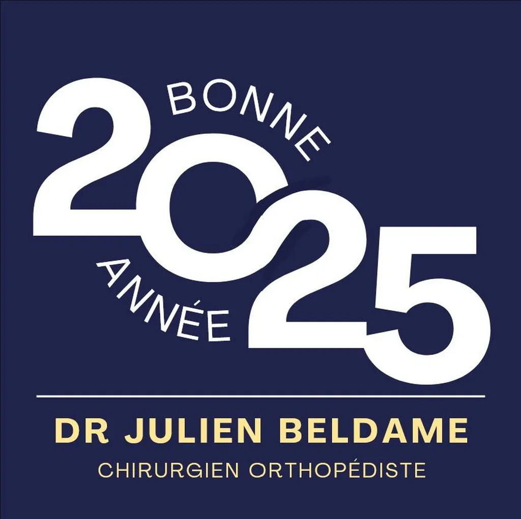 Dr Julien Beldame, chirurgien orthopédiste, exclusif Pied Cheville, Fondateur de l'Institut de la Cheville et du Pied à Amiens (ICP Amiens), présente ses meilleurs voeux pour 2025