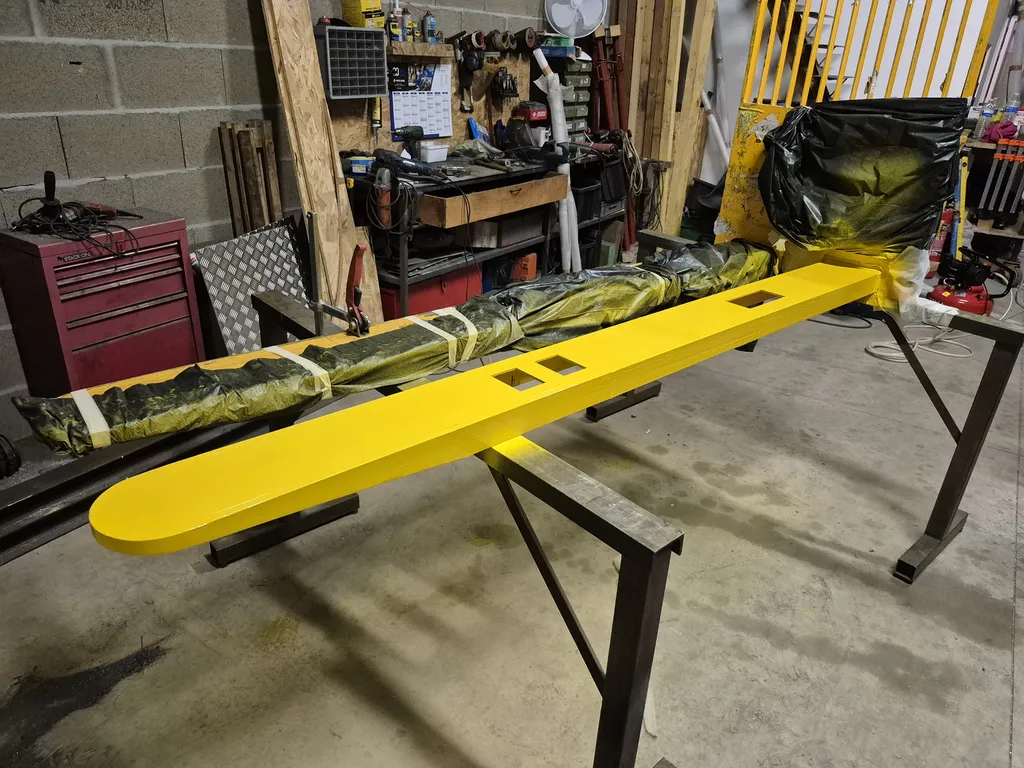 Fourche de manutention réparée et prête à être remise en service en Gironde