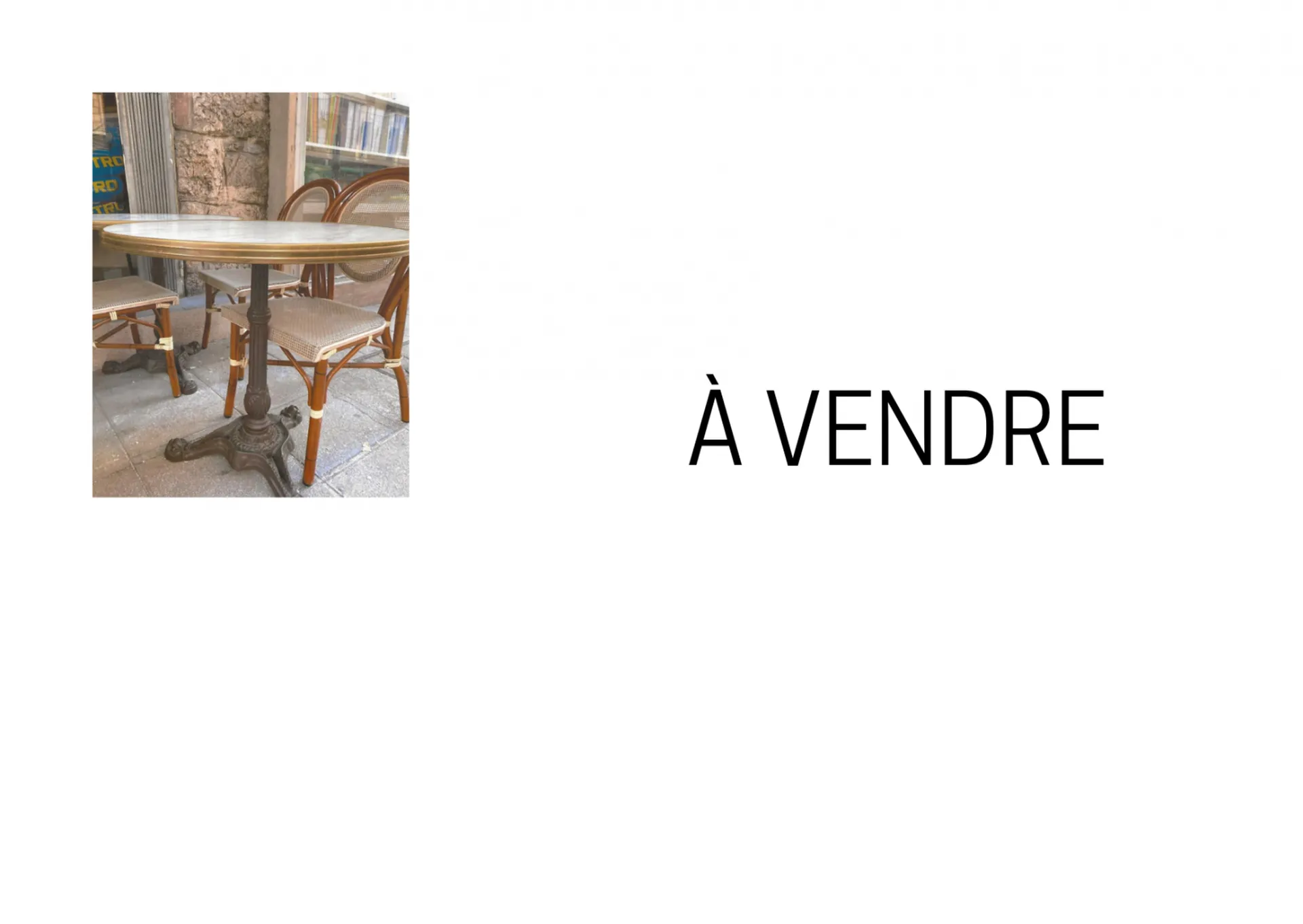 Mobilier en vente