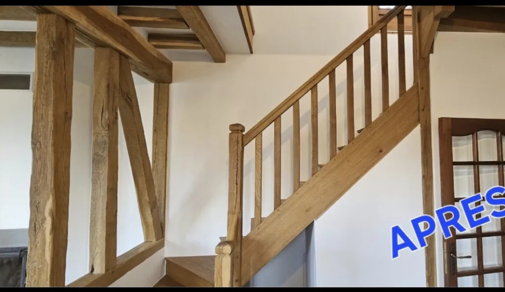 Rénovation enduit airless, peinture murs, plafonds et poutres entre ELBEUF ET ROUEN 