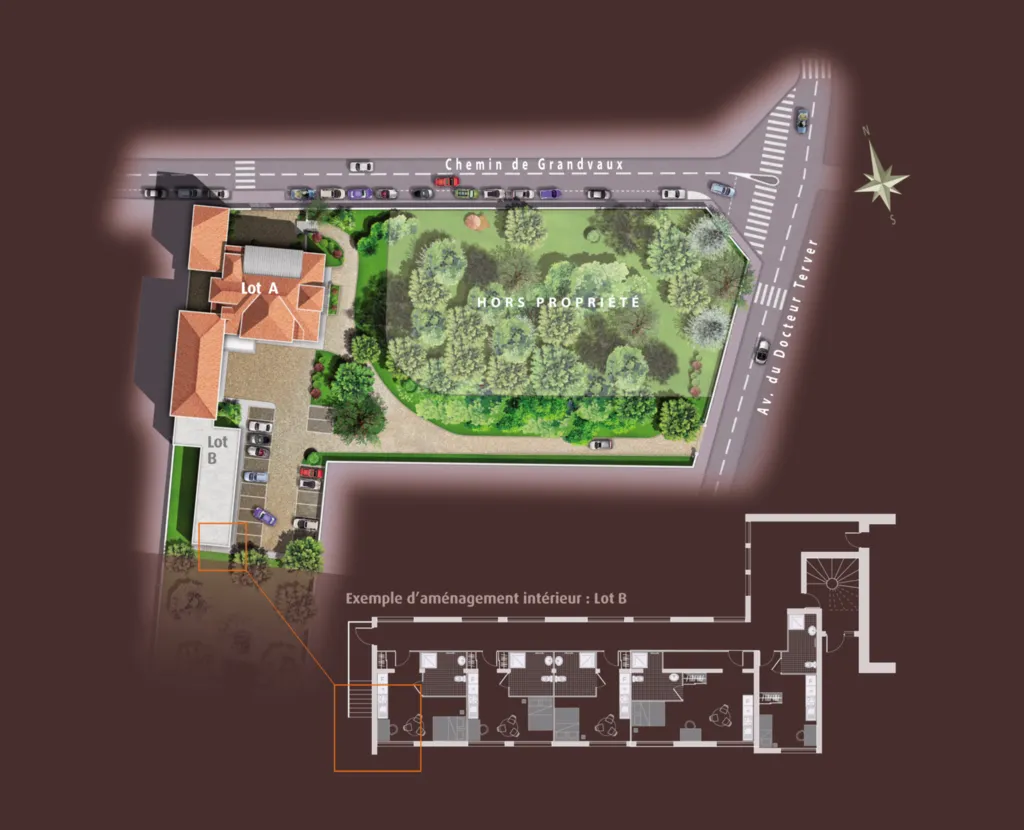 PLAN DE MASSE DE LA COPROPIETE