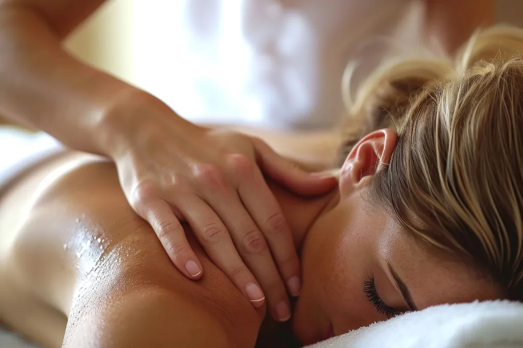 Un instant de relaxation totale illustré : massage, gestuelle experte et soin visage réunis pour un rituel Évasion de 2h au Centre Aglaé, symbole d’harmonie et de beauté.