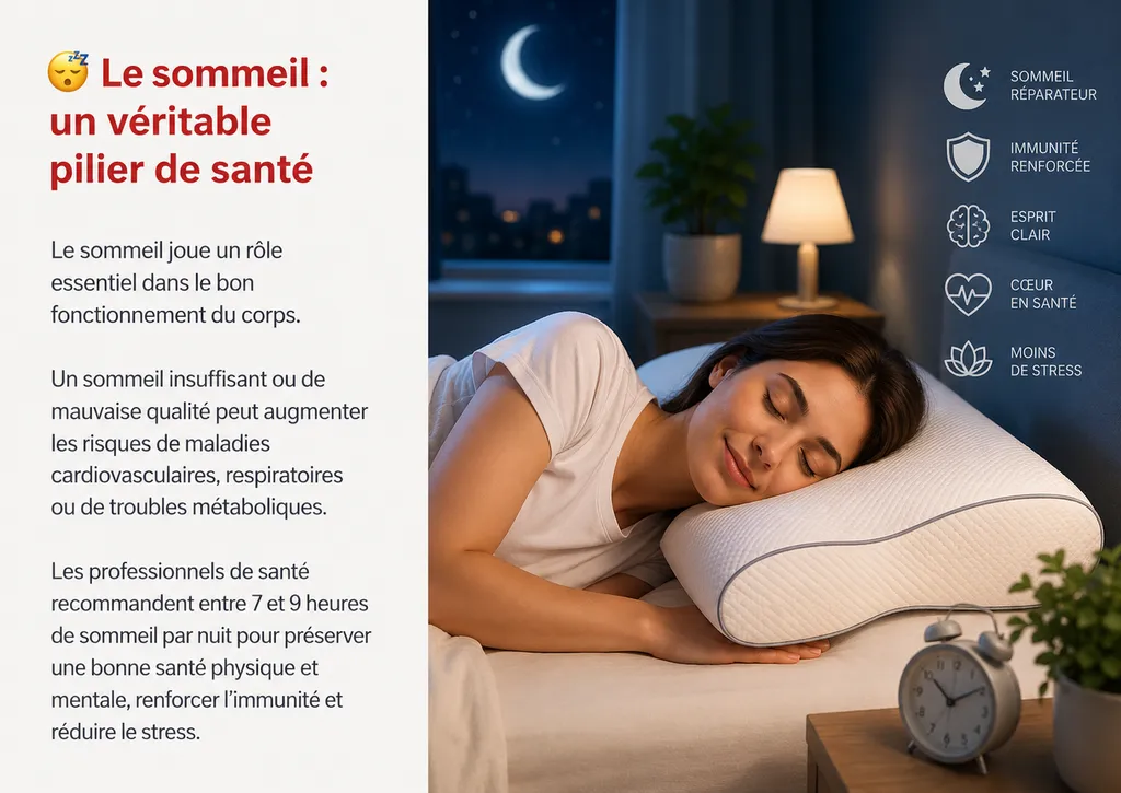 Personne dormant paisiblement pour illustrer les bienfaits du sommeil à Ajaccio