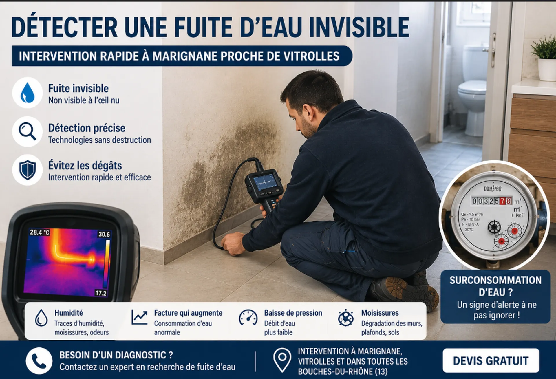 recherche de fuite marignane