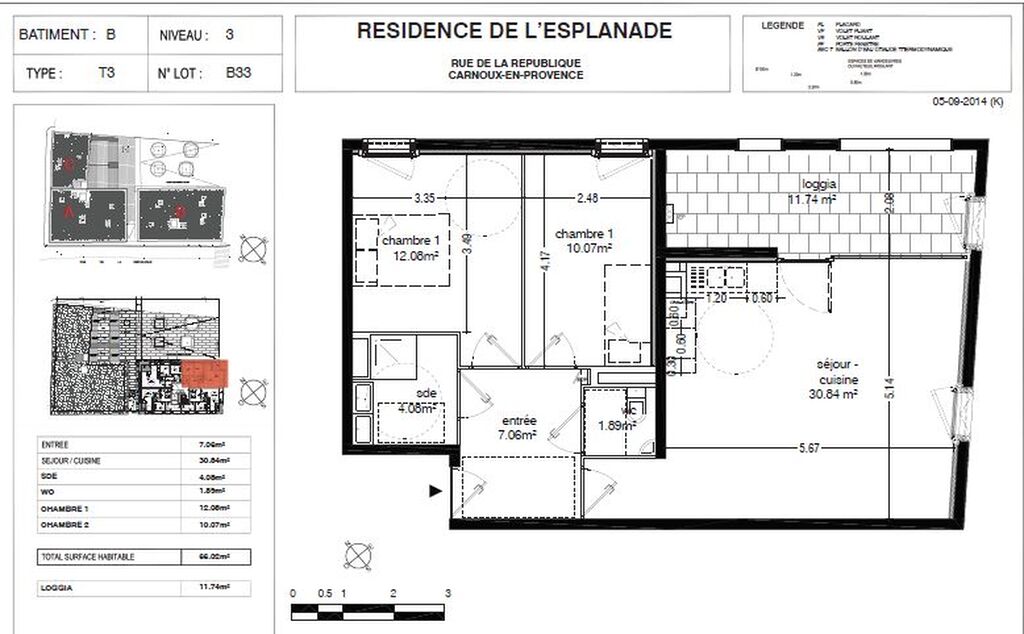 A VENDRE Appartement  3 Carnoux en Provence neuf