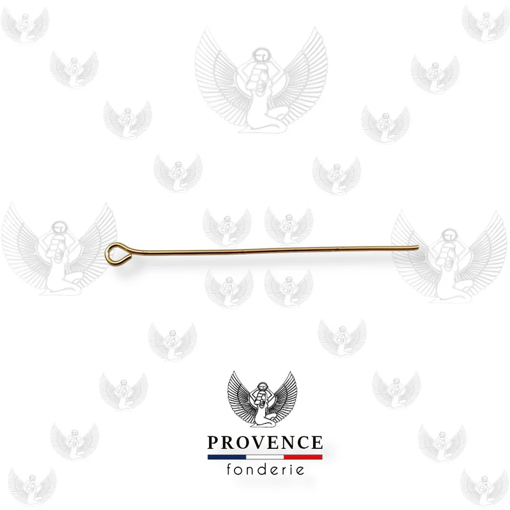 Clou tête boucle Plaqué Or 3µ