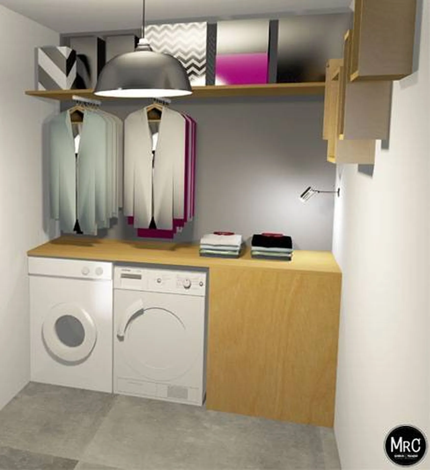 Travaux pour la création de votre buanderie à Puyricard dans un maison existante avec des architectes d'intérieur 13010