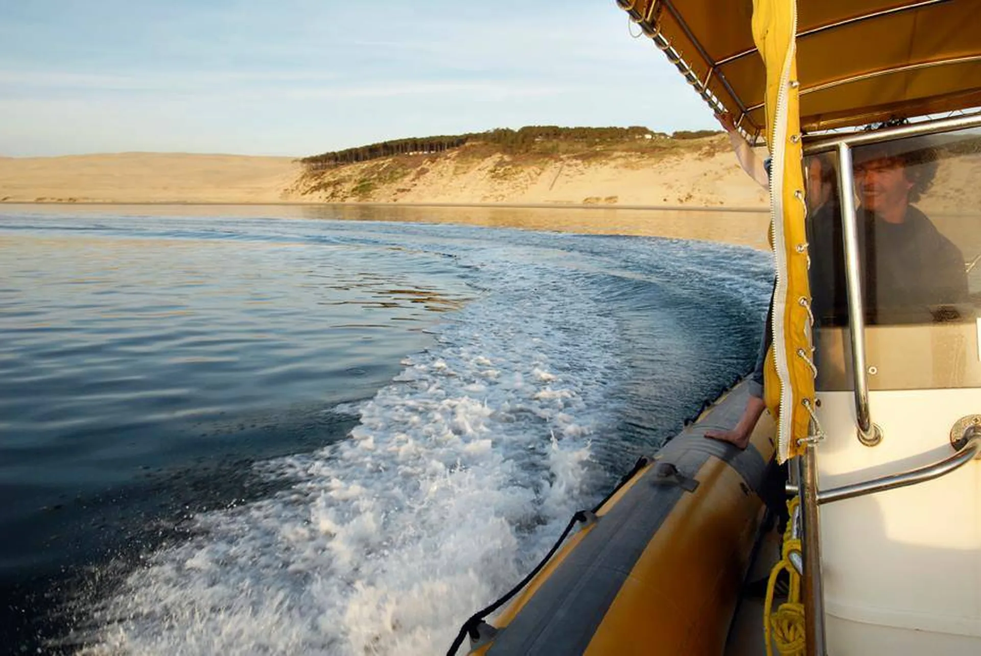 Traversée en bateau taxi de nuit Cap-Ferret la Coorniche