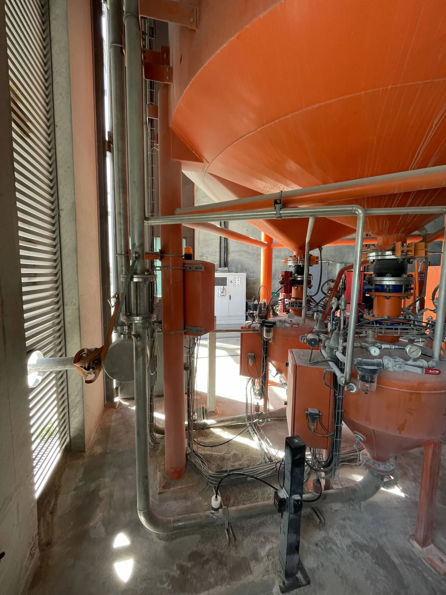 Tuyauterie de sable de Kéolis Bordeaux Métropole