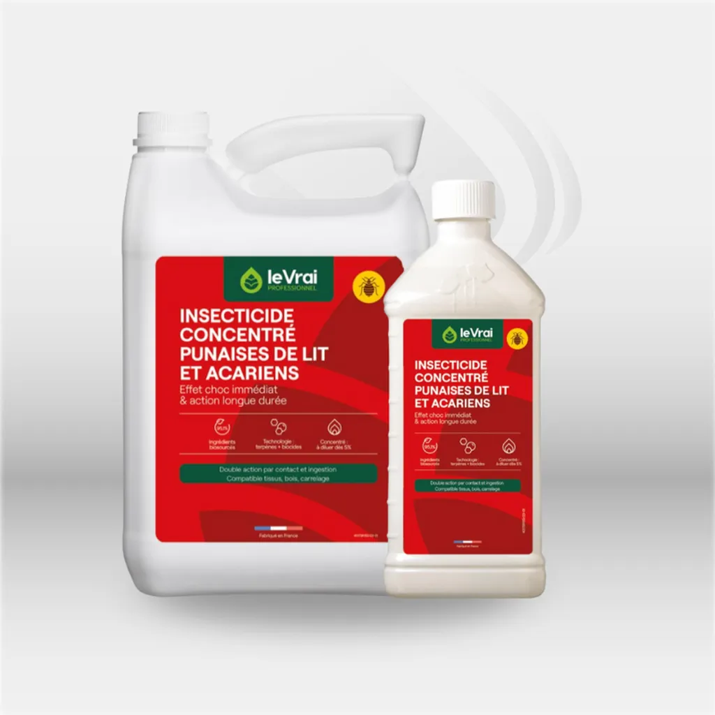 Insecticide punaises de lit et acariens professionnel utilisé pour le traitement des nuisibles dans les établissements professionnels à Mont-de-Marsan, Landes (40), Nouvelle-Aquitaine, disponible partout en France.