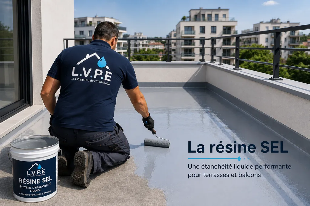 Solution technique pour traiter une fuite balcon étanchéité à Ivry-sur-Seine grâce à l'application de résines souples résistantes aux variations de température.