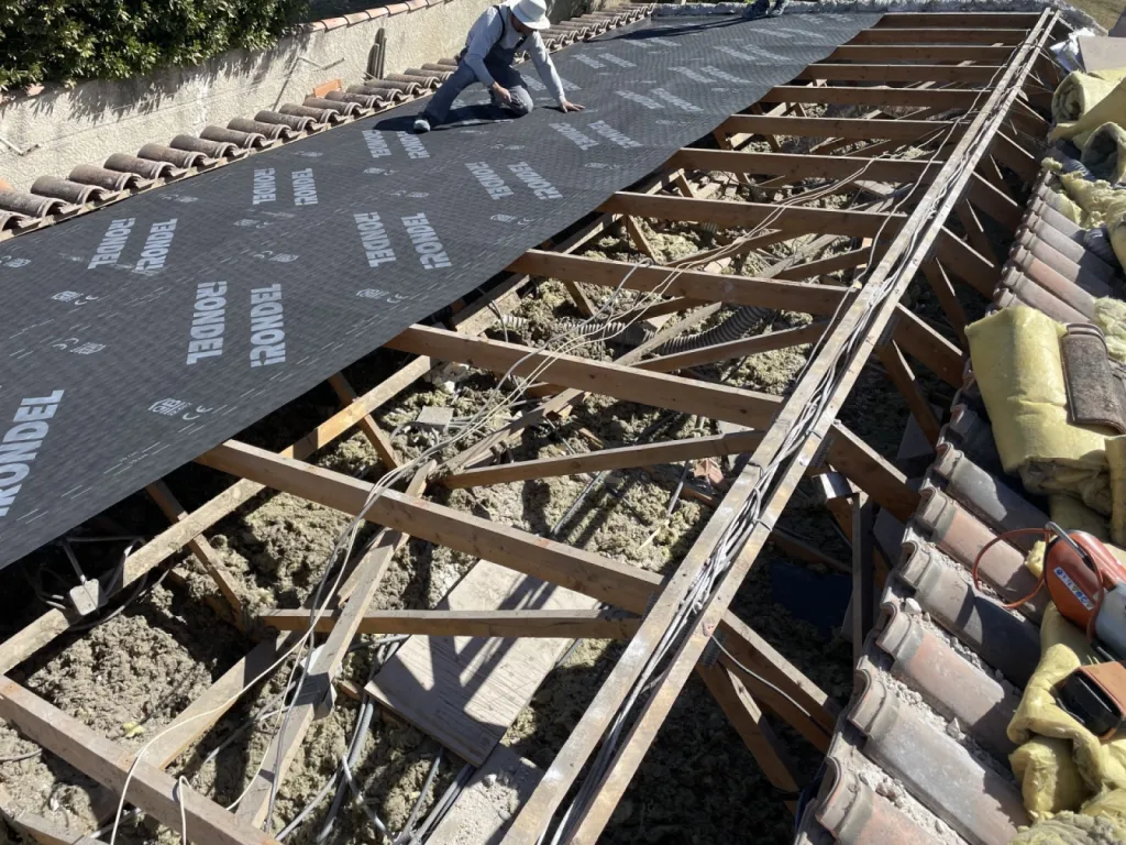 Rénovation d’une toiture de maison avec isolation sur Saint Victoret près de Martigues