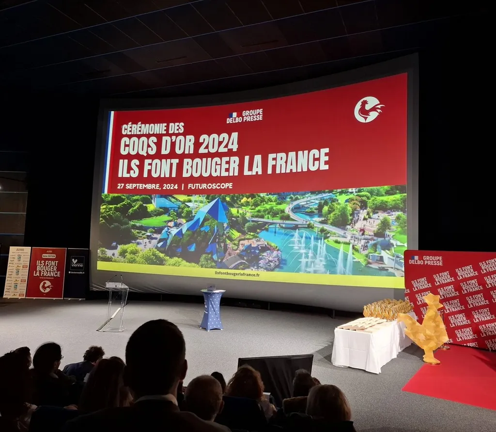 Damien Parisien, CEO Europe Benta, reçoit le Coq d'Or TOP500 aux 