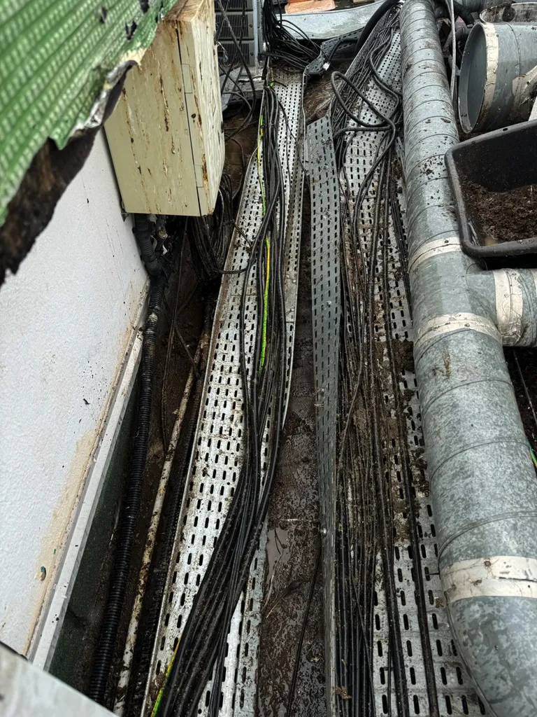  Nettoyage de fiente de pigeons sur le toit, d’un immeuble à Toulon, dans le Var