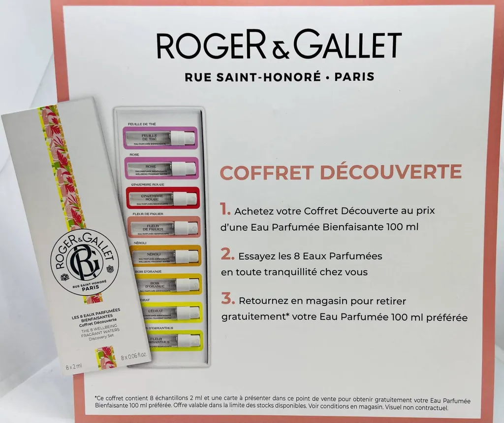Coffret découverte parfums roger & gallet à mareille