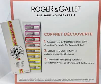 Coffret découverte parfums roger & gallet à mareille