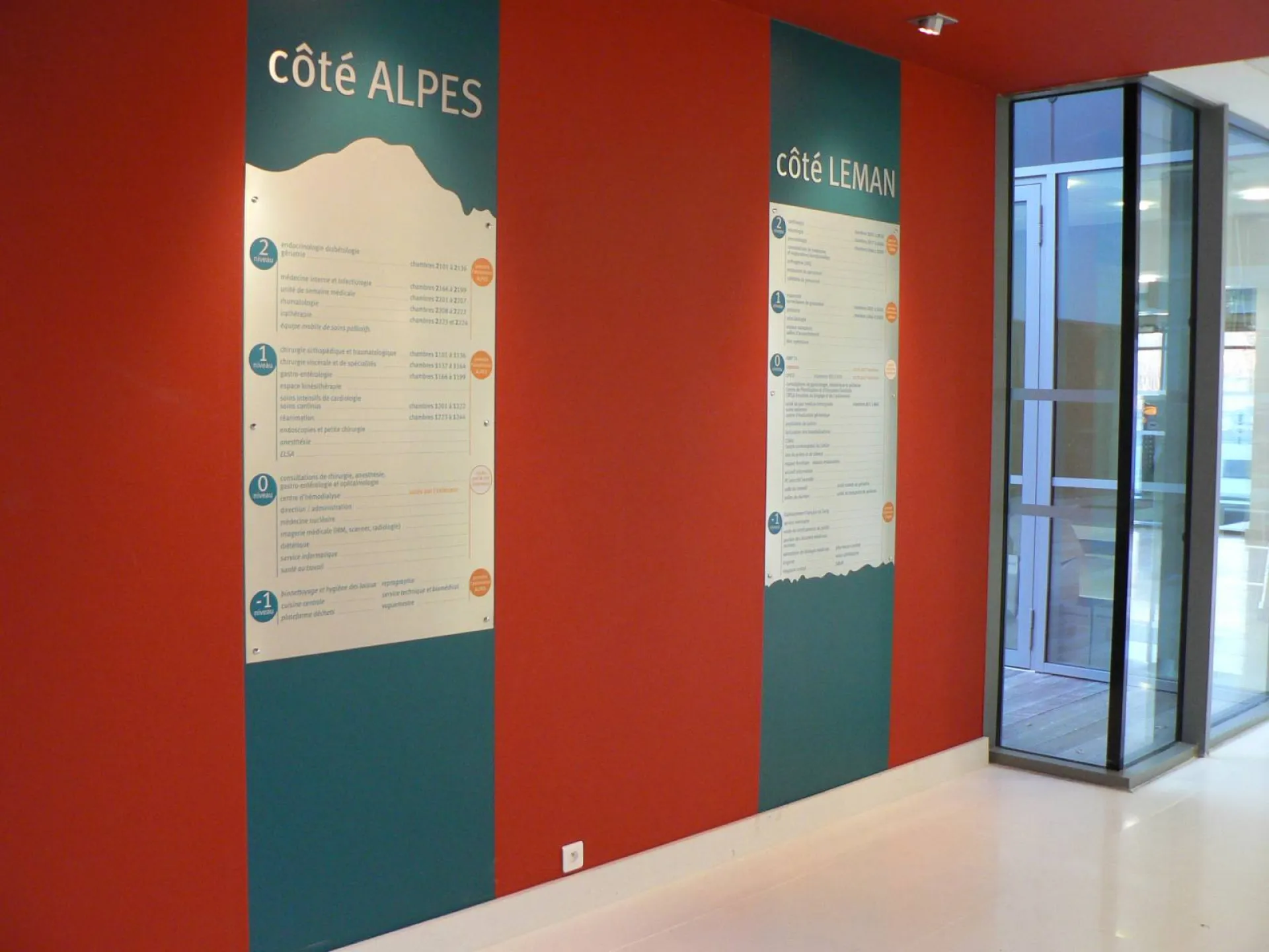 Panneau signalétique hopital à lyon