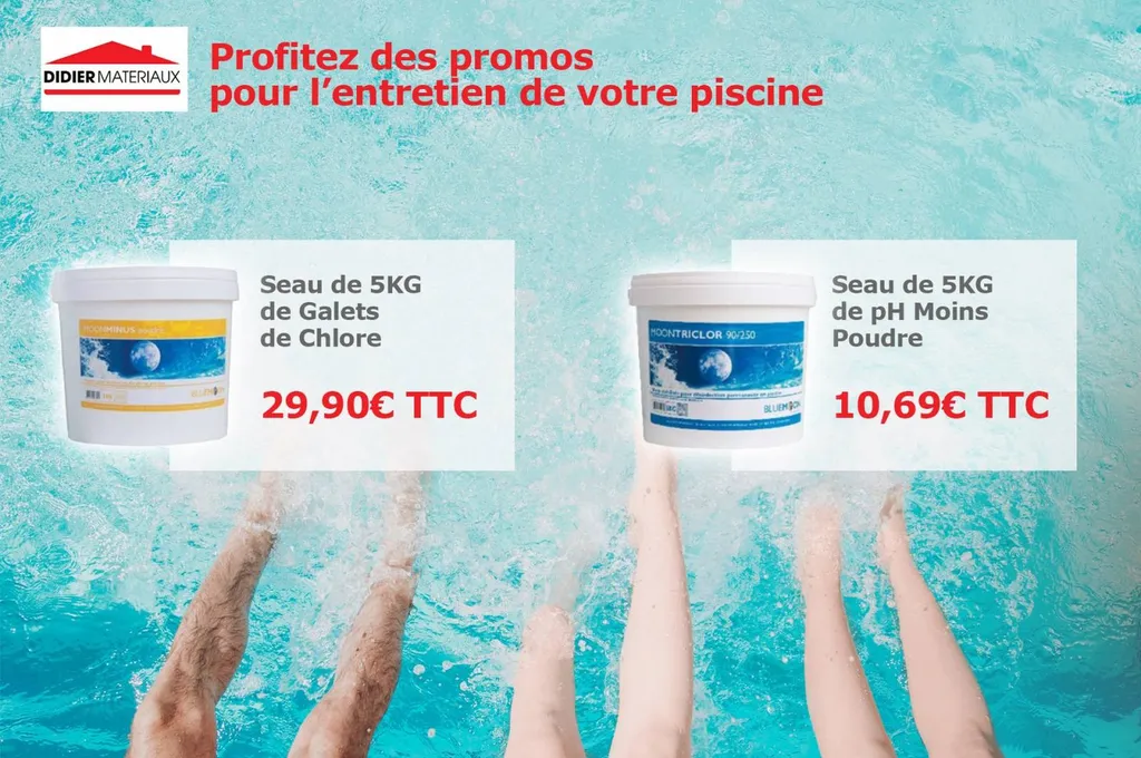 Chlore pour entretenir vos piscines