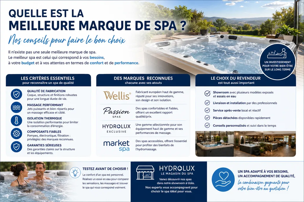 Qu'elle est la meilleure marque de spa ? Nous répondons à votre question
