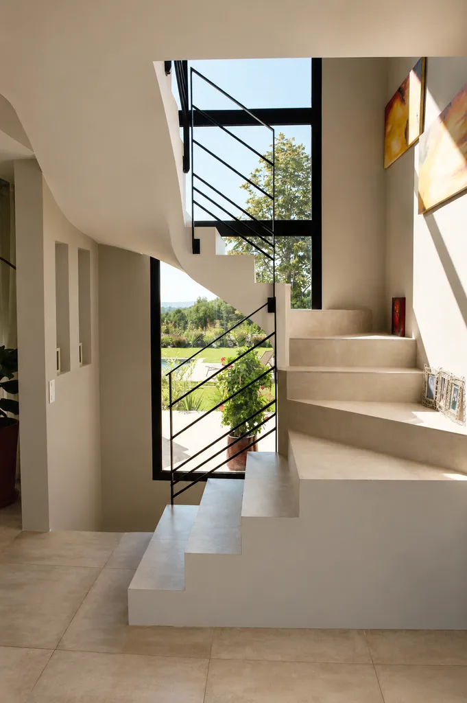 Escalier béton contemporain 