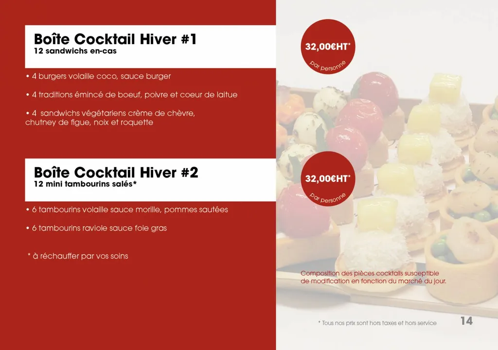 BOITE A COCKTAIL HIVER #2- 12 Minis Tambourins salés
