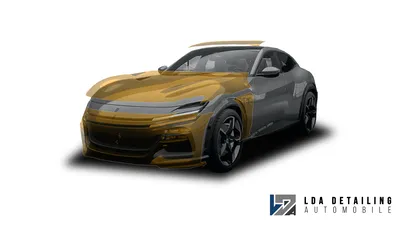 Front+ : Protection PPF avant étendue Ferrari Purosangue pour sécurité esthétique renforcée