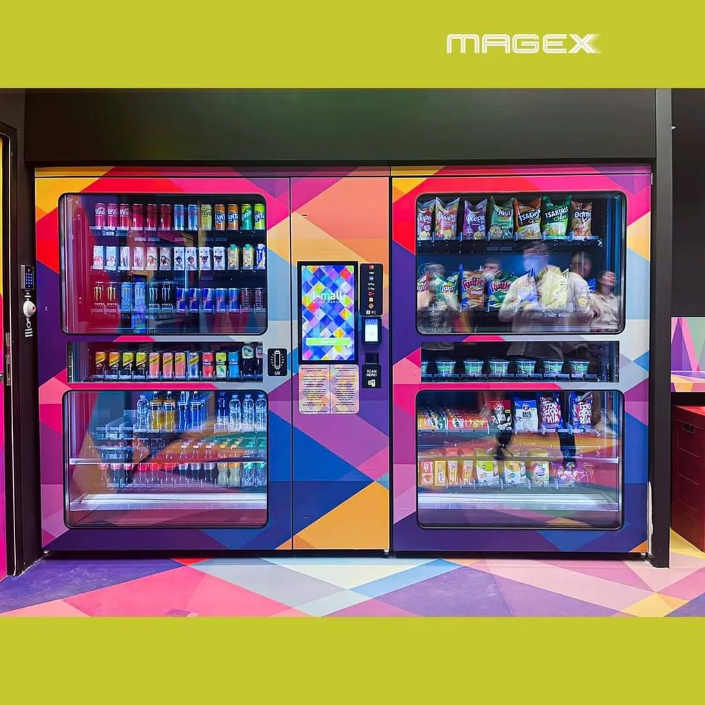 Un magasin automatique 24H24, 7J/7 très coloré